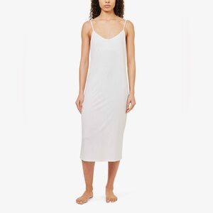 NWT SkIN Organics Sexy V-Neck Organic Cotton-Jersey Midi Dress